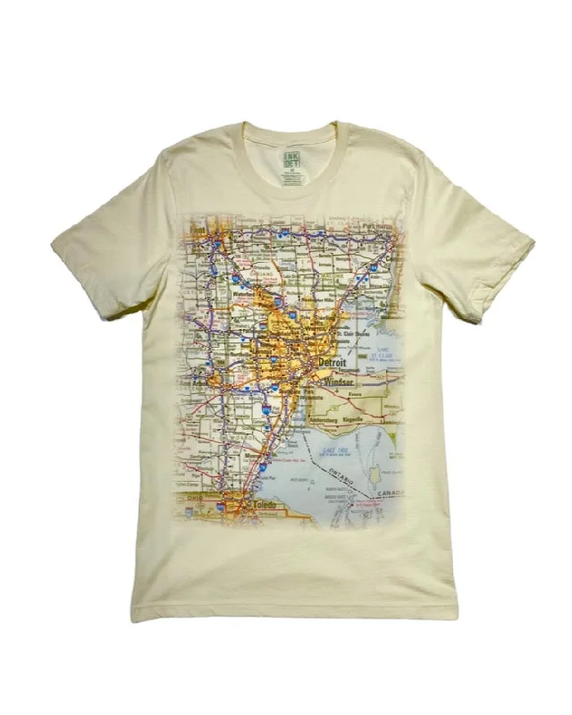 Jersey T-ShirtsInk Detroit - Metro Detroit Area T-Shirt - Naturally