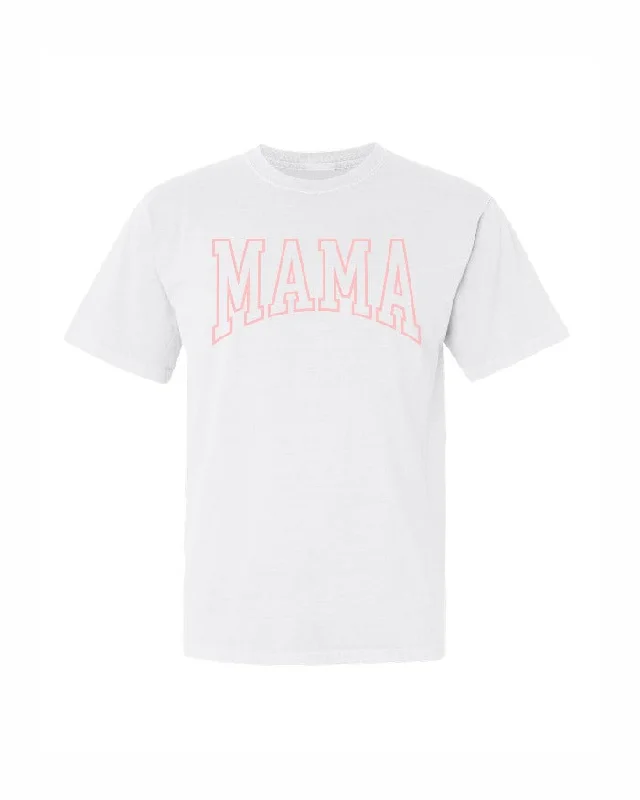 Graphic T-ShirtsInk Detroit - Varsity MAMA T-Shirt - White