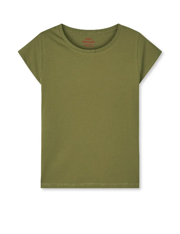 Gym T-ShirtsOrganic Jersey Teasy Tee FAV, Martini Olive