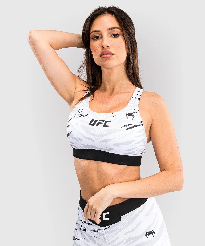 Crewneck T-ShirtsUFC Fusion by Venum Authentic Fight Night Women’s Sports Bra - White