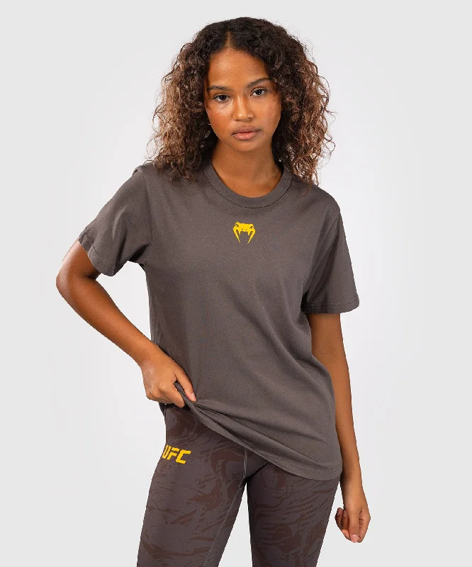 Artist T-ShirtsUFC Fusion by Venum Fight Week Women’s Short Sleeve Cotton T-Shirt - Solid Earthen Brown