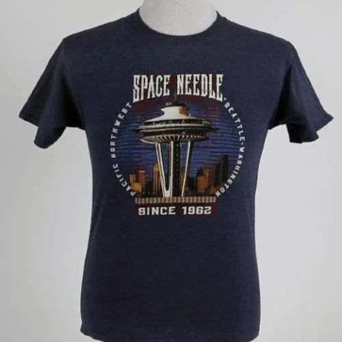 Casual T-ShirtsRustic Space Needle Tee