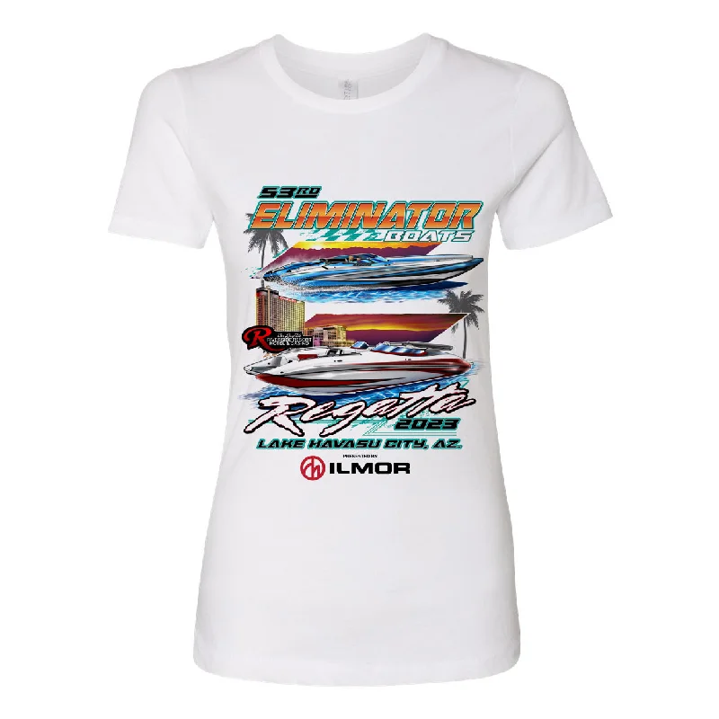 Designer T-ShirtsWomen's Eliminator Boats Regatta 2023 T-Shirt