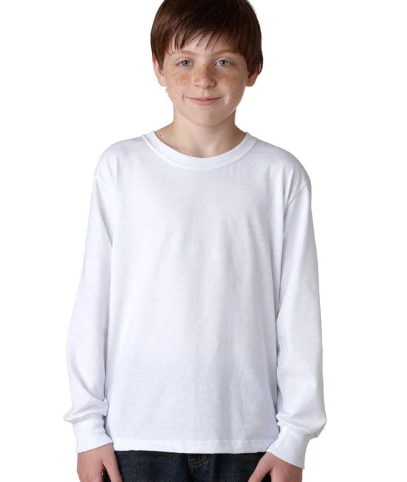 Graphic Hoodies29BL - Jerzees Youth 5.6 oz. DRI-POWER® ACTIVE Long-Sleeve T-Shirt | White