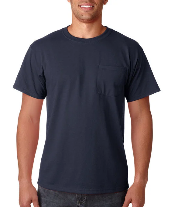 Polyester Hoodies29MP - Jerzees Adult 5.6 oz. DRI-POWER® ACTIVE Pocket T-Shirt | J Navy