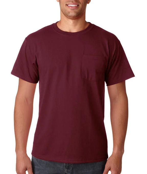 Longline Hoodies29MP - Jerzees Adult 5.6 oz. DRI-POWER® ACTIVE Pocket T-Shirt | Maroon