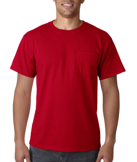 Pocketed Hoodies29MP - Jerzees Adult 5.6 oz. DRI-POWER® ACTIVE Pocket T-Shirt | True Red