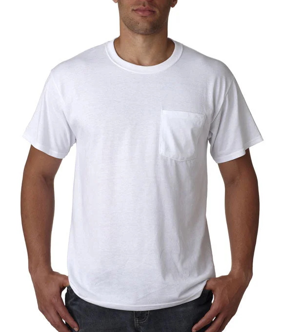 High-Fashion Sweatshirts29MP - Jerzees Adult 5.6 oz. DRI-POWER® ACTIVE Pocket T-Shirt | White