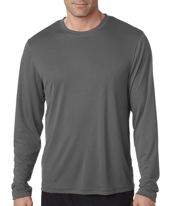 Quilted Sweatshirts482L - Hanes Adult Cool DRI® with FreshIQ Long-Sleeve Performance T-Shirt | Graphite