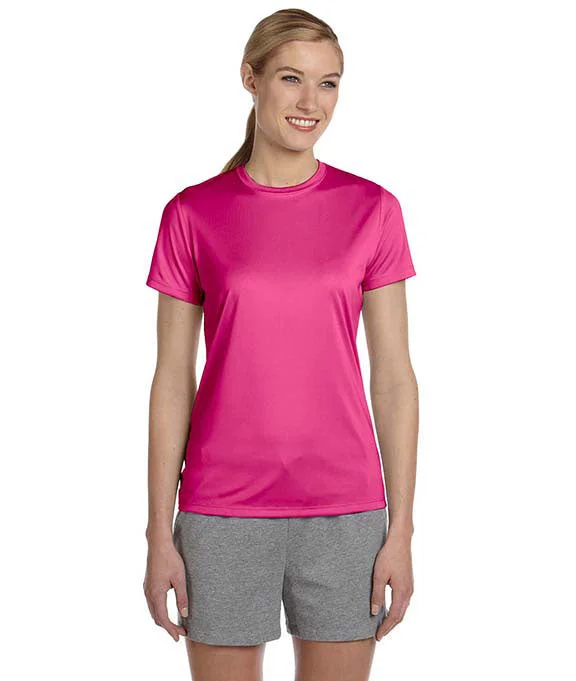 Plush Hoodies4830 - Hanes Ladies Cool DRI® Performance T-Shirt | Wow Pink