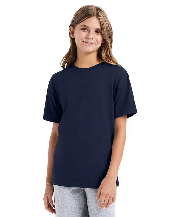 Skateboard Sweatshirts498Y - Hanes Youth Perfect-T T-Shirt | Heather Navy