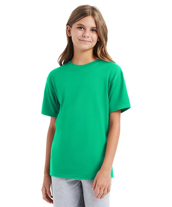 Cycling Hoodies498Y - Hanes Youth Perfect-T T-Shirt | Kelly Green