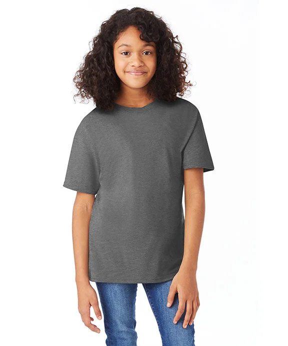 Organic Cotton Sweatshirts498Y - Hanes Youth Perfect-T T-Shirt | Smoke Grey