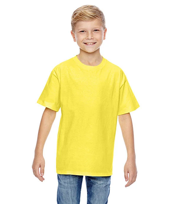 Camo Hoodies498Y - Hanes Youth Perfect-T T-Shirt | Yellow