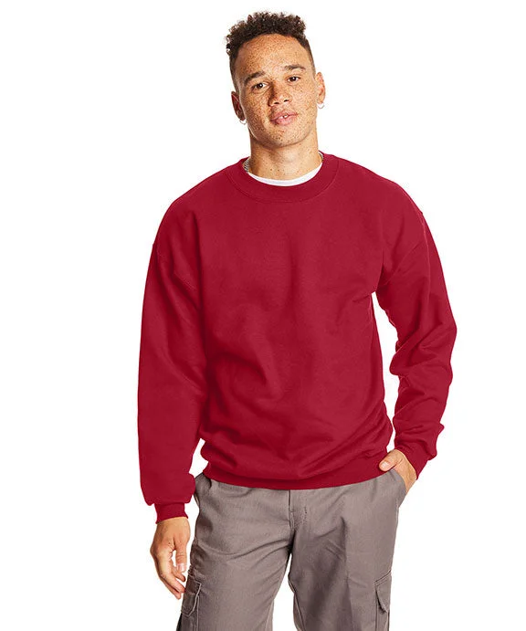 Sherpa-Lined HoodiesF260 - Hanes Adult Ultimate Cotton® Crewneck Sweatshirt | Deep Red