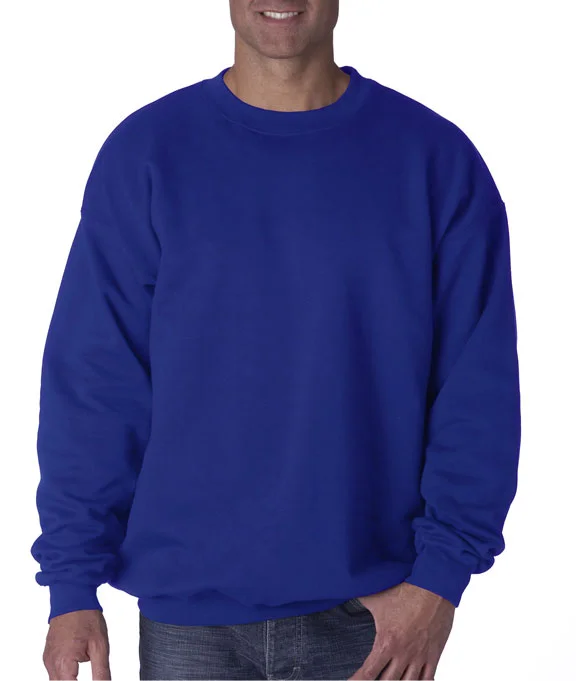 Cropped HoodiesF260 - Hanes Adult Ultimate Cotton® Crewneck Sweatshirt | Deep Royal