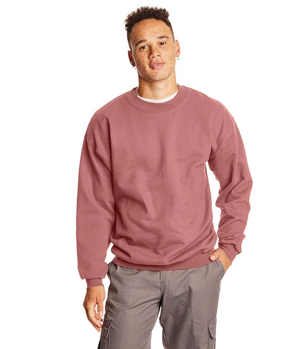 Embroidered SweatshirtsF260 - Hanes Adult Ultimate Cotton® Crewneck Sweatshirt | Mauve