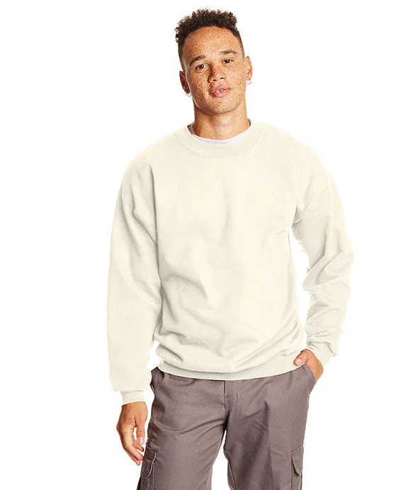 Graphic HoodiesF260 - Hanes Adult Ultimate Cotton® Crewneck Sweatshirt | Natural