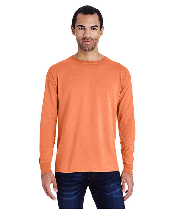 Layered SweatshirtsGDH200 - ComfortWash by Hanes Unisex Garment-Dyed Long-Sleeve T-Shirt | Horizon Orange