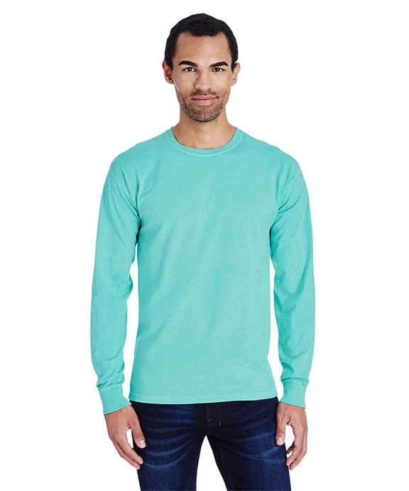 Tasseled SweatshirtsGDH200 - ComfortWash by Hanes Unisex Garment-Dyed Long-Sleeve T-Shirt | Mint