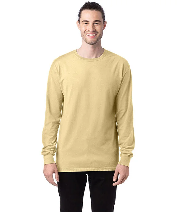 Collaborative SweatshirtsGDH200 - ComfortWash by Hanes Unisex Garment-Dyed Long-Sleeve T-Shirt | Summer Squash Yellow