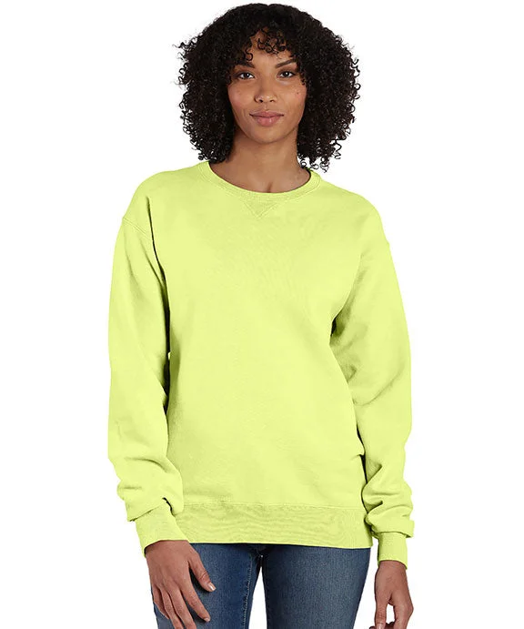 Distressed HoodiesGDH400 - ComfortWash by Hanes Unisex Crew Sweatshirt | Chic Lime