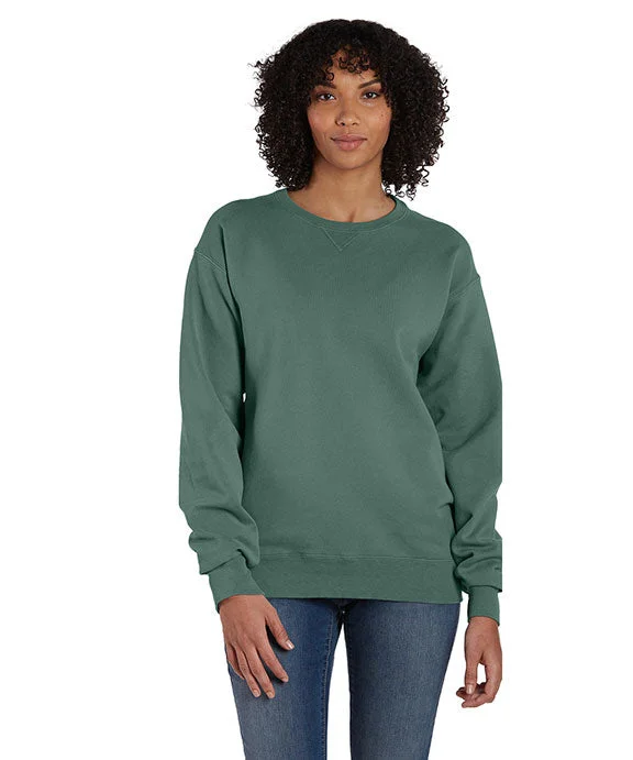 Cropped SweatshirtsGDH400 - ComfortWash by Hanes Unisex Crew Sweatshirt | Cypress Green