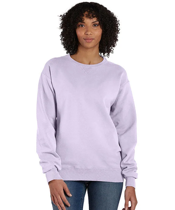 Leather-Paneled SweatshirtsGDH400 - ComfortWash by Hanes Unisex Crew Sweatshirt | Future Lavender