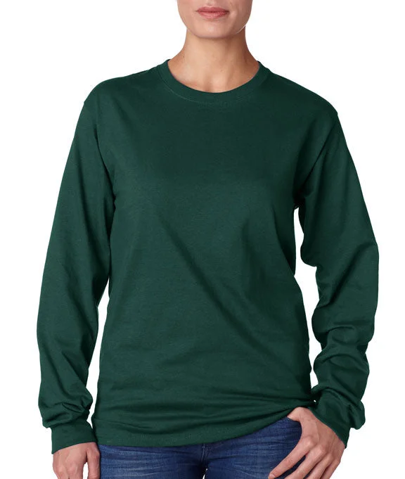 Distressed Hoodies5586 - Hanes Adult Authentic-T Long-Sleeve T-Shirt | Deep Forest