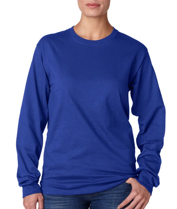 Pullover Hoodies5586 - Hanes Adult Authentic-T Long-Sleeve T-Shirt | Deep Royal