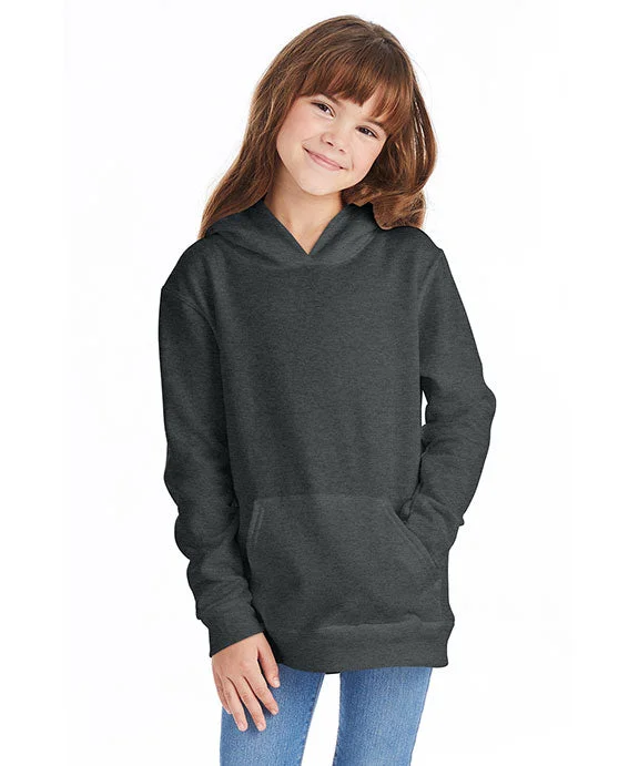 Workout SweatshirtsP470 - Hanes Youth ComfortBlend® EcoSmart® Hooded Pullover | Charcoal Heather