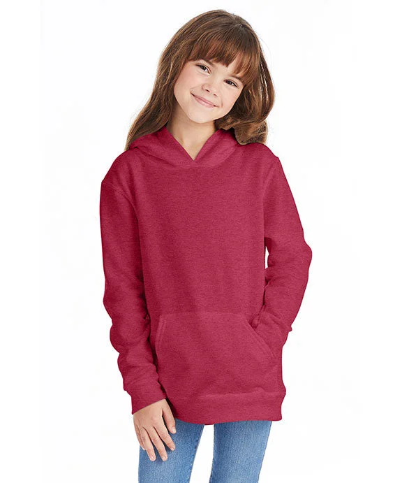 Quilted SweatshirtsP470 - Hanes Youth ComfortBlend® EcoSmart® Hooded Pullover | Heather Red