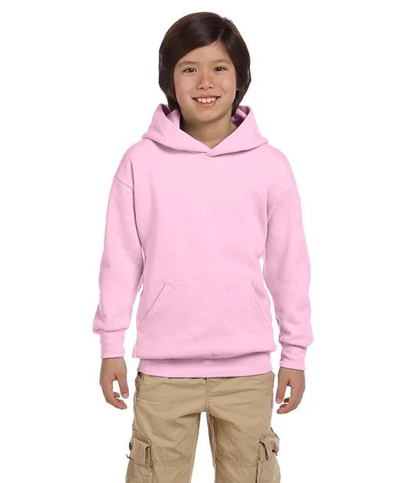 Fleece SweatshirtsP470 - Hanes Youth ComfortBlend® EcoSmart® Hooded Pullover | Pale Pink