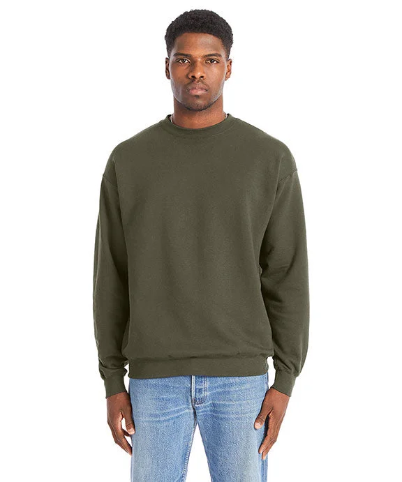 Lounge HoodiesRS160 - Hanes Adult Perfect Sweats Crewneck Sweatshirt | Fatigue Green