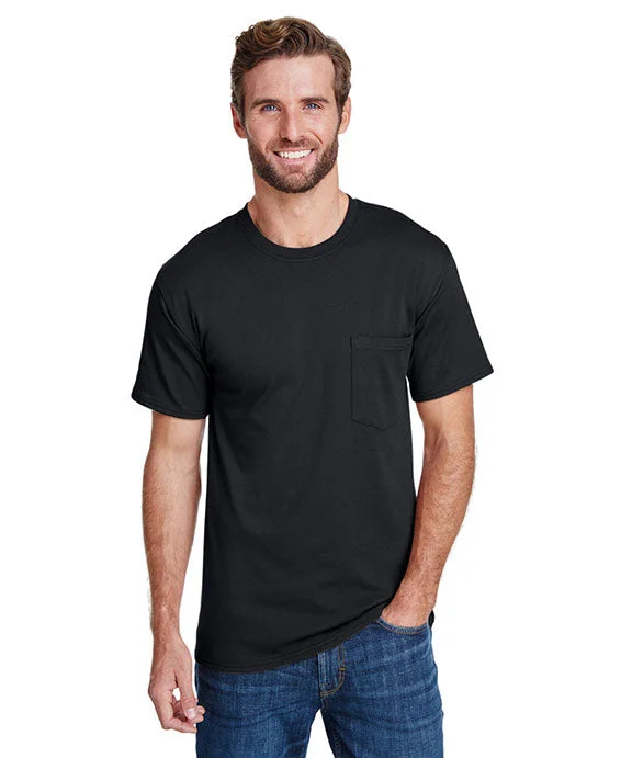 Ski SweatshirtsW110 - Hanes Adult Workwear Pocket T-Shirt | Black