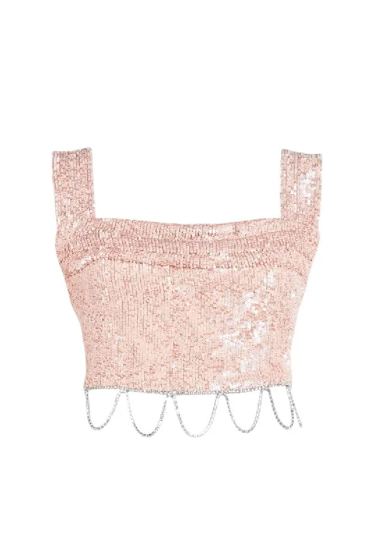 CroptopfutureEVA SEQUINED CROP TOP