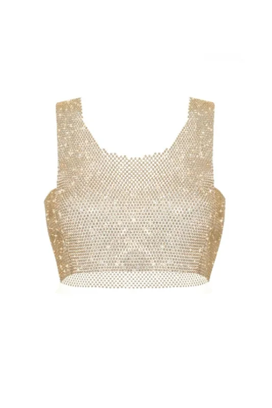 CroptopbrandGOLDEN CROP TOP