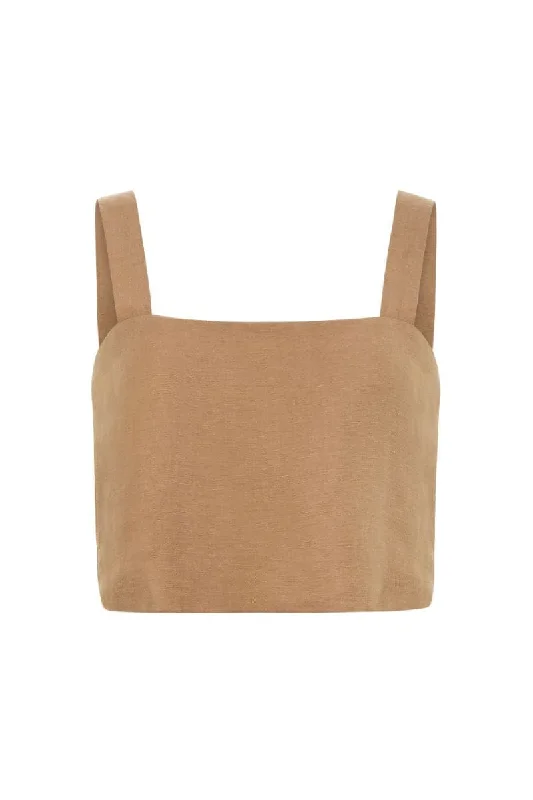 CroptoptraditionsSERENGETI MOCHA CROP TOP